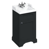 Burlington Cloakroom Vanity Unit Matt Black / 1 Burlington Freestanding Square Cloakroom Vanity Unit with Basin