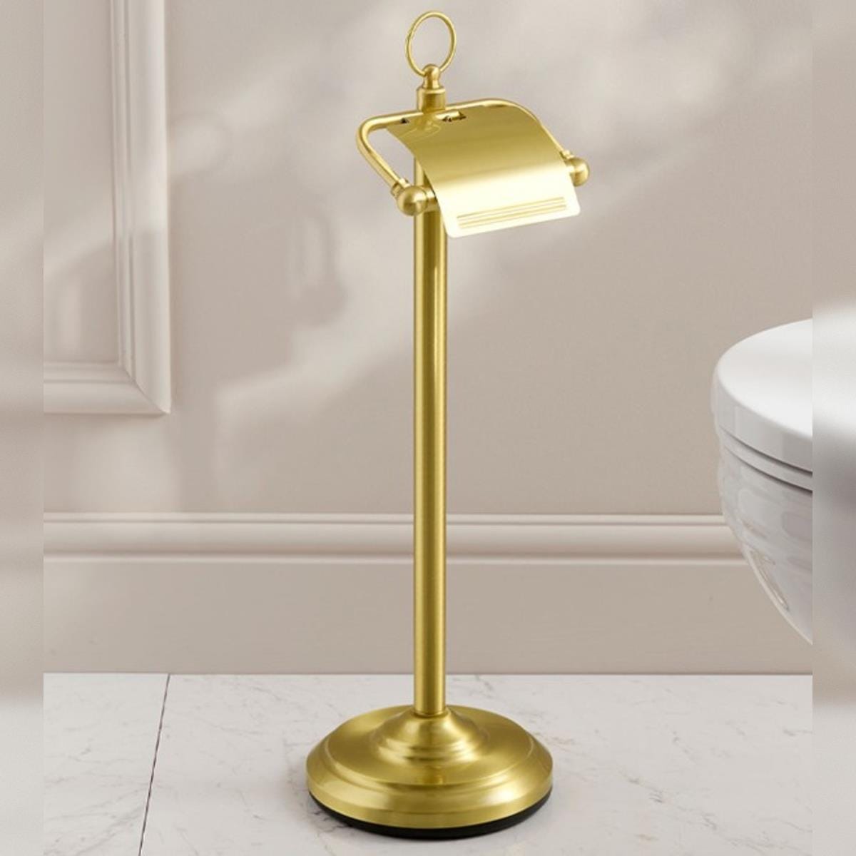 Miller Toilet Roll Holder Miller Signature Freestanding Traditional Toilet Roll Holder with Cover
