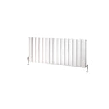Eastbrook Panel Radiator Eastbrook Guardia Straight Horizontal Aluminium in Matt White