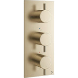 Crosswater Concealed Shower Valve Crosswater MPRO 3 Outlet, 3 Handle Portrait Concealed Thermostatic Shower Valve