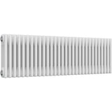 Aquarius Bathrooms Column Radiator 400mm x 1370mm Aquarius Foundry Horizontal 3 Column Radiator in White