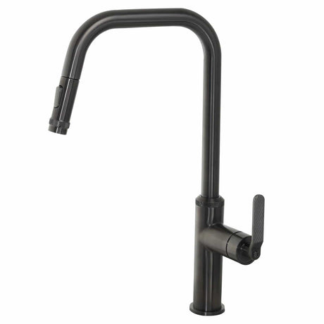 JTP Kitchen Tap Brushed Black JTP Decor Single Lever Pull Out Kitchen  Mixer Tap