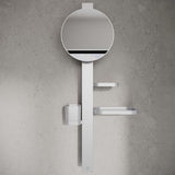 Ideal Standard Cosmetic and Shaving Mirror Silver Ideal Standard ALU+ Small Beauty Bar with Mirror