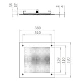 UK Bathroom Store Concealed Shower Set Crosswater Module Plus Push Shower Set 5 - 2 Outlet Valve with Tranquil Recessed Shower Head