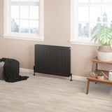 Aquarius Type 22 600 x 800mm Aquarius Type 22 Compact Panel Radiator in Matt Black