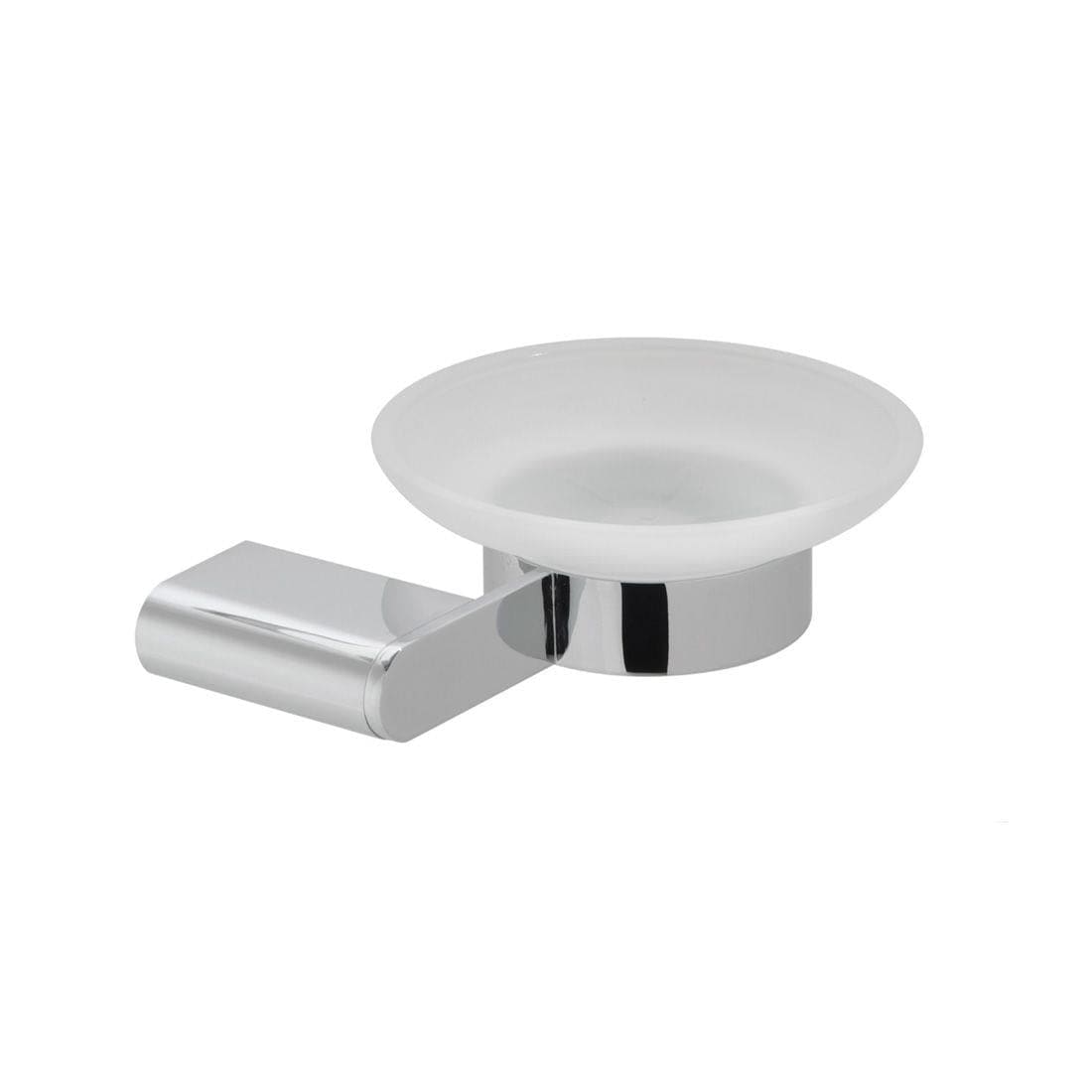 Vado Soap Dish Vado Photon Frosted Glass Soap Dish and Holder in Chrome