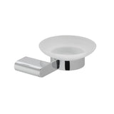 Vado Soap Dish Vado Photon Frosted Glass Soap Dish and Holder in Chrome