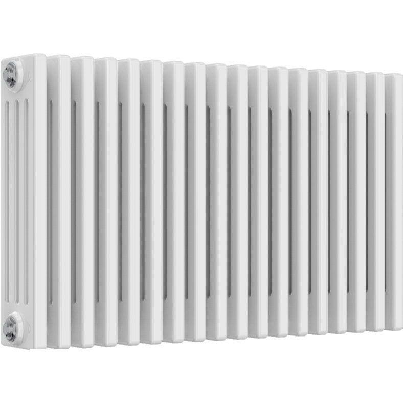 Aquarius Bathrooms Column Radiator 500mm x 830mm Aquarius Foundry Horizontal 4 Column Radiator in White