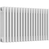 Aquarius Bathrooms Column Radiator 500mm x 830mm Aquarius Foundry Horizontal 4 Column Radiator in White