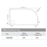 Merlyn Offset Quadrant Shower Tray Merlyn Truestone Offset Quadrant Shower Tray