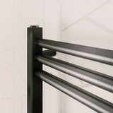 Eastbrook Wendover Straight Heated Towel Rail in Brushed Gunmetal