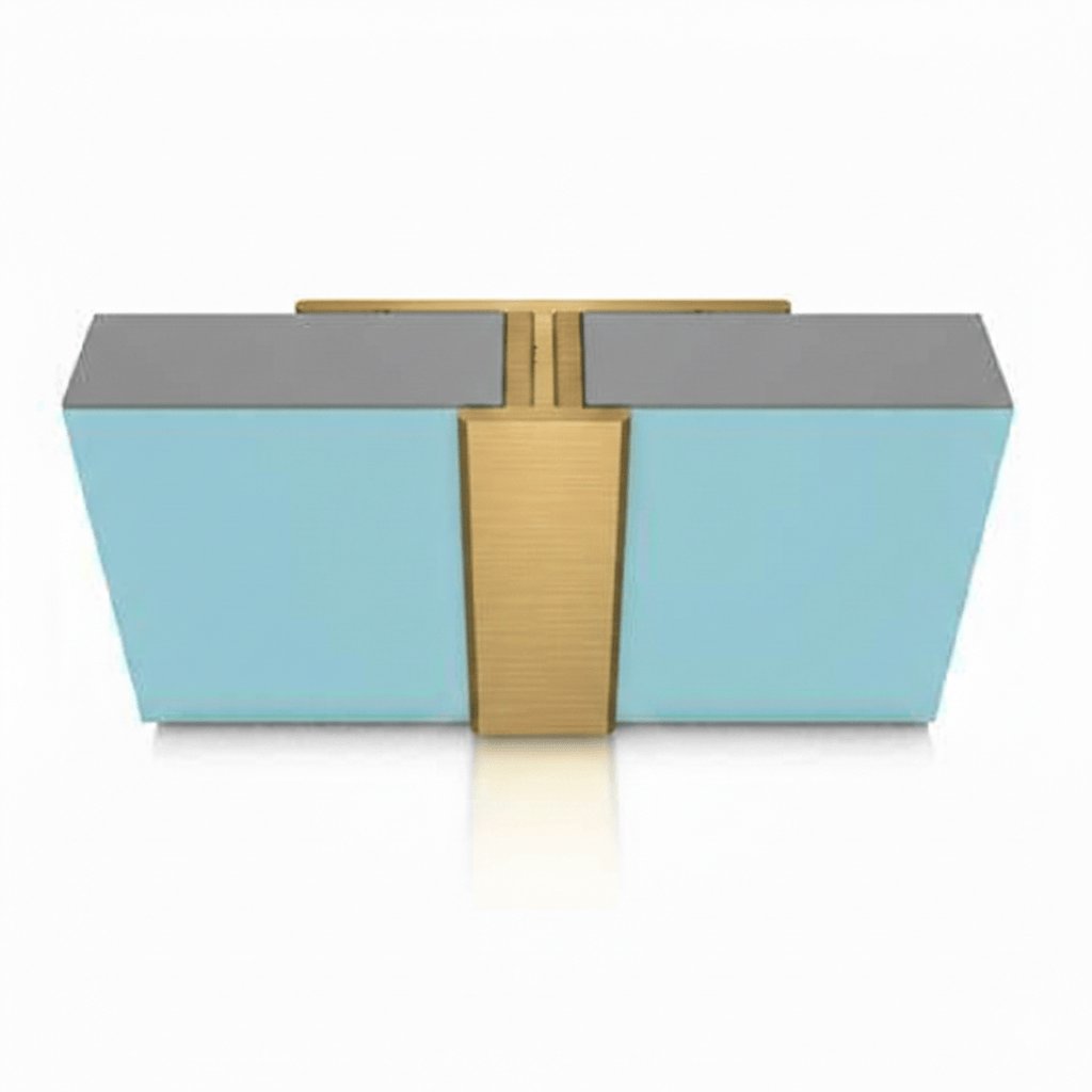Multipanel Wall Panel Brushed Brass Multipanel Wall Profile - Mid-Joint - Type D - 2450mm