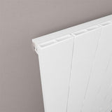 Eastbrook Panel Radiator Eastbrook Rosano Straight Horizontal Aluminium Radiator  in Matt White