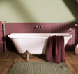 Burlington Back To Wall Freestanding Bath Burlington Avantgarde Back To Wall Traditional Bath in Gloss White