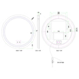 Britton Illuminated Mirror Britton Shoreditch Round LED Illuminated Mirror with Demister