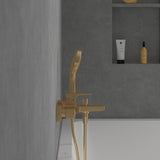 Villeroy & Boch Bath Shower Mixer Villeroy & Boch Architectura Square Wall Mounted Bath and Shower Mixer Tap