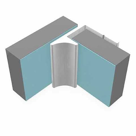 Multipanel Wall Panel Satin Silver Multipanel Wall Profile - Last Corner - Type Y - 2450mm