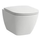 Laufen Wall Hung Toilet Laufen Lua Rimless Wall Hung Toilet with Soft Close Seat