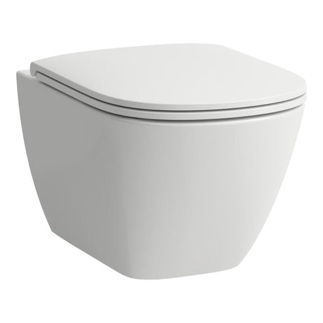 Laufen Wall Hung Toilet Laufen Lua Rimless Wall Hung Toilet with Soft Close Seat