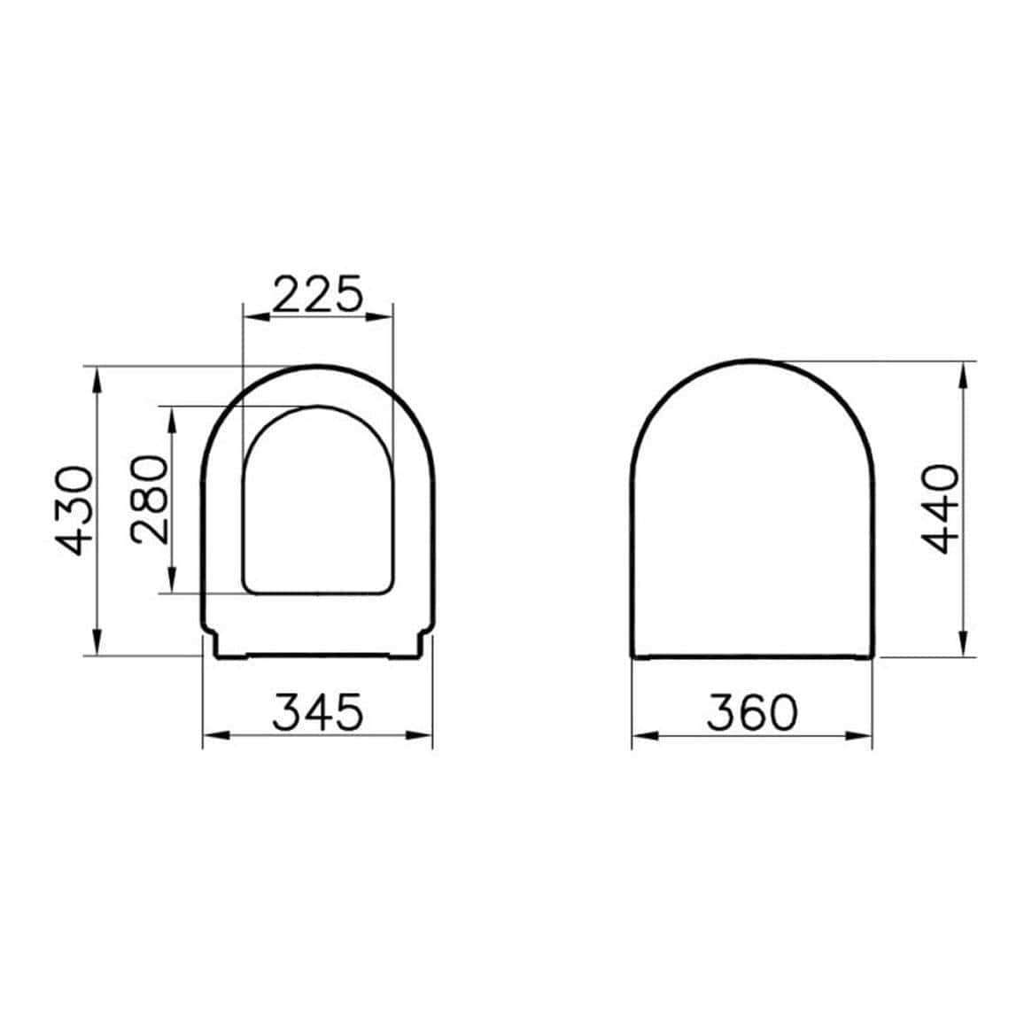 VitrA Close Coupled Toilet VitrA Zentrum Close Coupled Open Back Toilet with Soft Close Seat