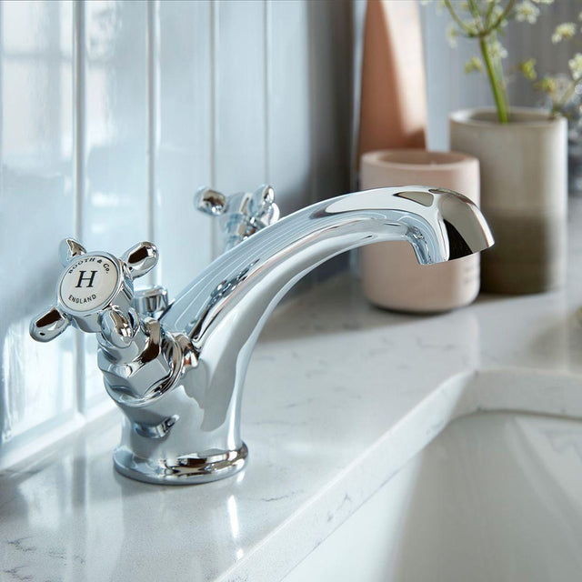 Vado Mono Basin Tap Chrome / No Booth & Co. Axbridge Mono Basin Mixer Tap