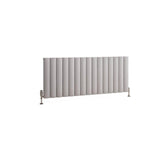 Eastbrook Panel Radiator Eastbrook Guardia Straight Horizontal Aluminium in Matt Grey