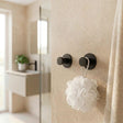 Smedbo Robe Hook Matt Black Smedbo Dot Self-Adhesive Robe Hook (Pair)