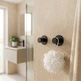Smedbo Robe Hook Matt Black Smedbo Dot Self-Adhesive Robe Hook (Pair)