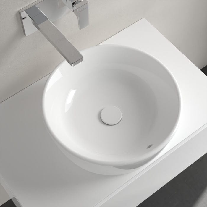 Villeroy & Boch Countertop Basin Villeroy & Boch Architectura Round 450mm Countertop Basin (with Overflow) in Alpin White