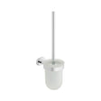 VADO Toilet Brush Holder Vado Life Toilet Brush and Frosted Glass Holder in Chrome