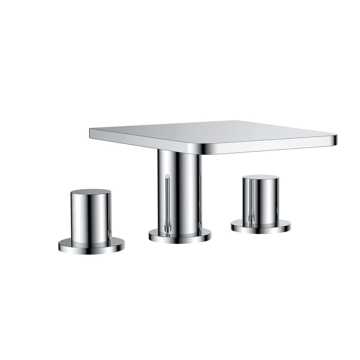 Flova 3 Tap Hole Bath Set Flova Annecy 3 Hole Deck Mounted Bath Mixer Tap in Diamond Chrome