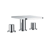 Flova 3 Tap Hole Bath Set Flova Annecy 3 Hole Deck Mounted Bath Mixer Tap in Diamond Chrome