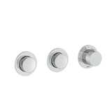 Roca Concealed Shower Set Roca T-Multi Switch Thermostatic Concealed Shower Valve with Rainshower Head, Shower Handset and  Hose