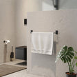Smedbo Towel Rails and Rings Matt Black Smedbo Beslagsboden Square Self-Adhesive Towel Rail
