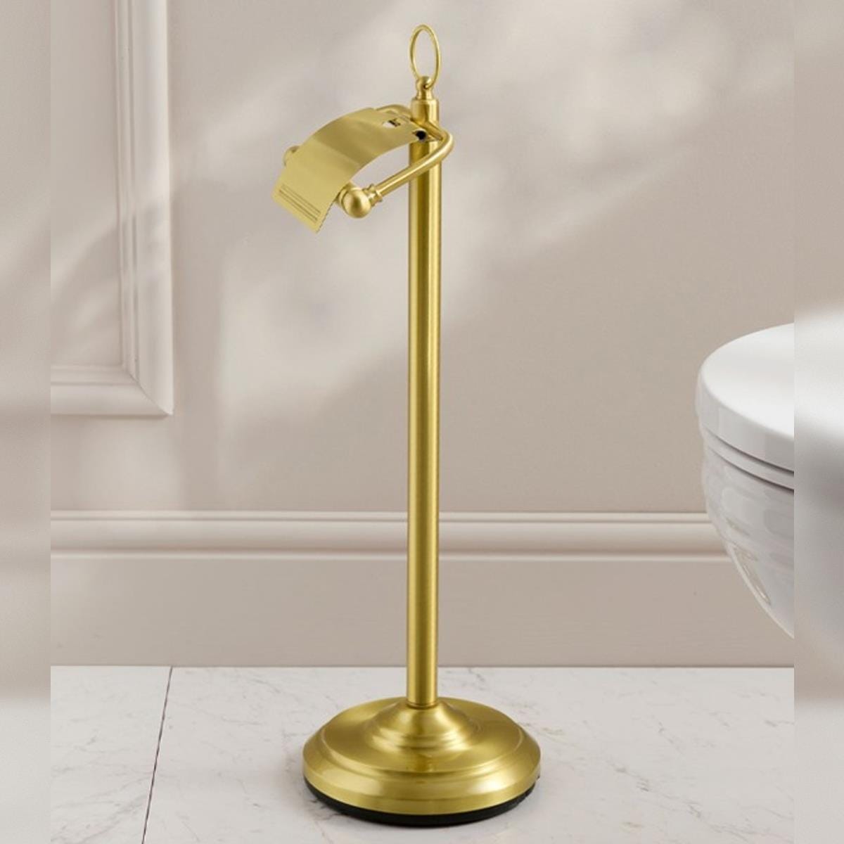 Miller Toilet Roll Holder Miller Signature Freestanding Traditional Toilet Roll Holder with Cover