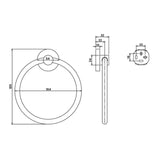 Villeroy & Boch Towel Rails and Rings Villeroy & Boch Elements - Tender Towel Ring