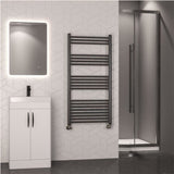 Eastbrook Wendover Straight Heated Towel Rail in Brushed Gunmetal