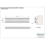 Eastbrook Rivassa Traditional 4 Column Radiator in Matt Anthracite