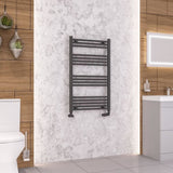 Eastbrook Wendover Straight Heated Towel Rail in Anthracite