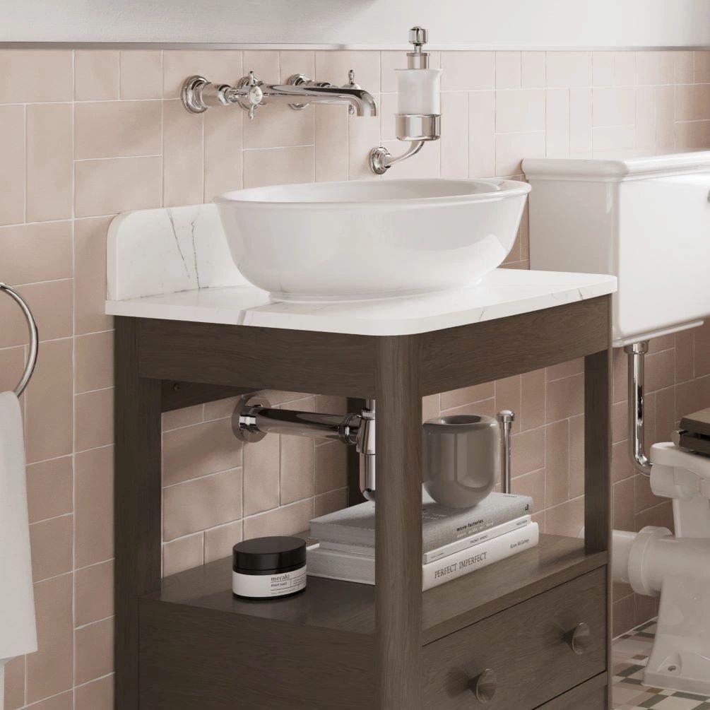 Burlington Wall Mounted Basin Tap Chrome Burlington Guild 3 Hole Wall Mounted Basin Mixer Tap