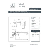 JTP Wall Mounted Basin Tap JTP HIX Single Lever Wall Mounted Basin Mixer Tap