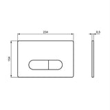 Ideal Standard Flush Plate Ideal Standard Oleas M2 Mechanical Dual Flush Plate