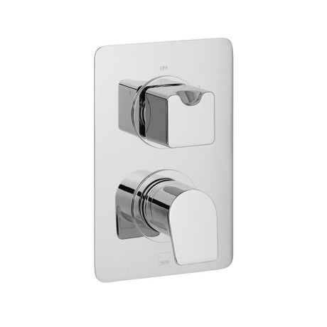 Vado Concealed Shower Valve Vado DX Photon 2 Outlet, 2 Handle Vertical Concealed Thermostatic Shower Valve in Chrome