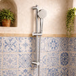 Roca Shower Riser Rail Roca Stella Single Function Shower Handset and Slide Rail Kit Including Hose