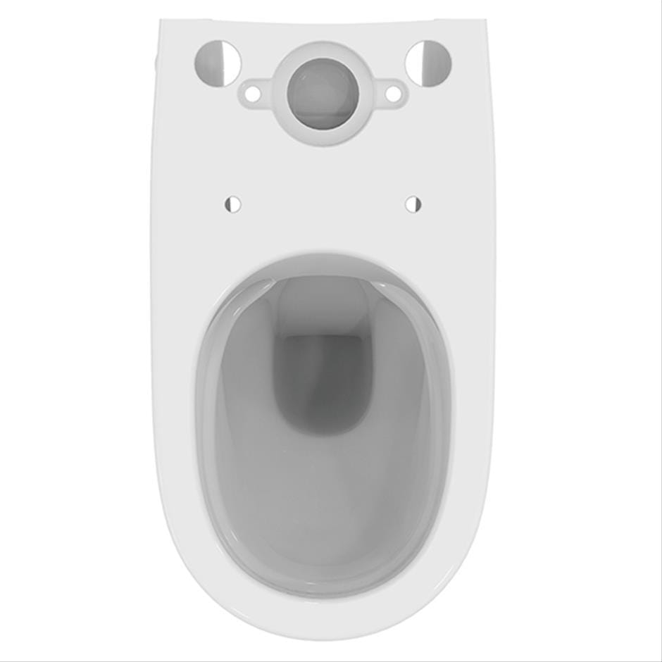 Ideal Standard Close Coupled Toilet Ideal Standard i.life O Close Coupled Rimless Toilet with HydroTwist Flush and Soft Close Seat