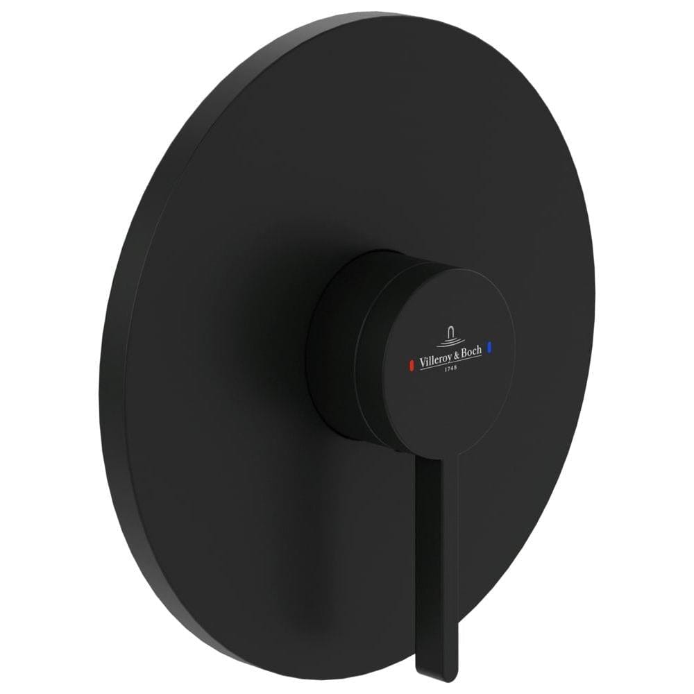 Villeroy & Boch Concealed Shower Valve Matt Black Villeroy & Boch Dawn Concealed 1-Outlet Single Lever Trim Set