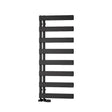 Reina Ladder Rail 1190 x 500mm / Black Reina Carpena Aluminium Central Heating Designer Towel Rail