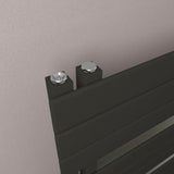 Eastbrook Designer Towel Rail Eastbrook Helmsley Straight Vertical Designer Towel Rail in Matt Black