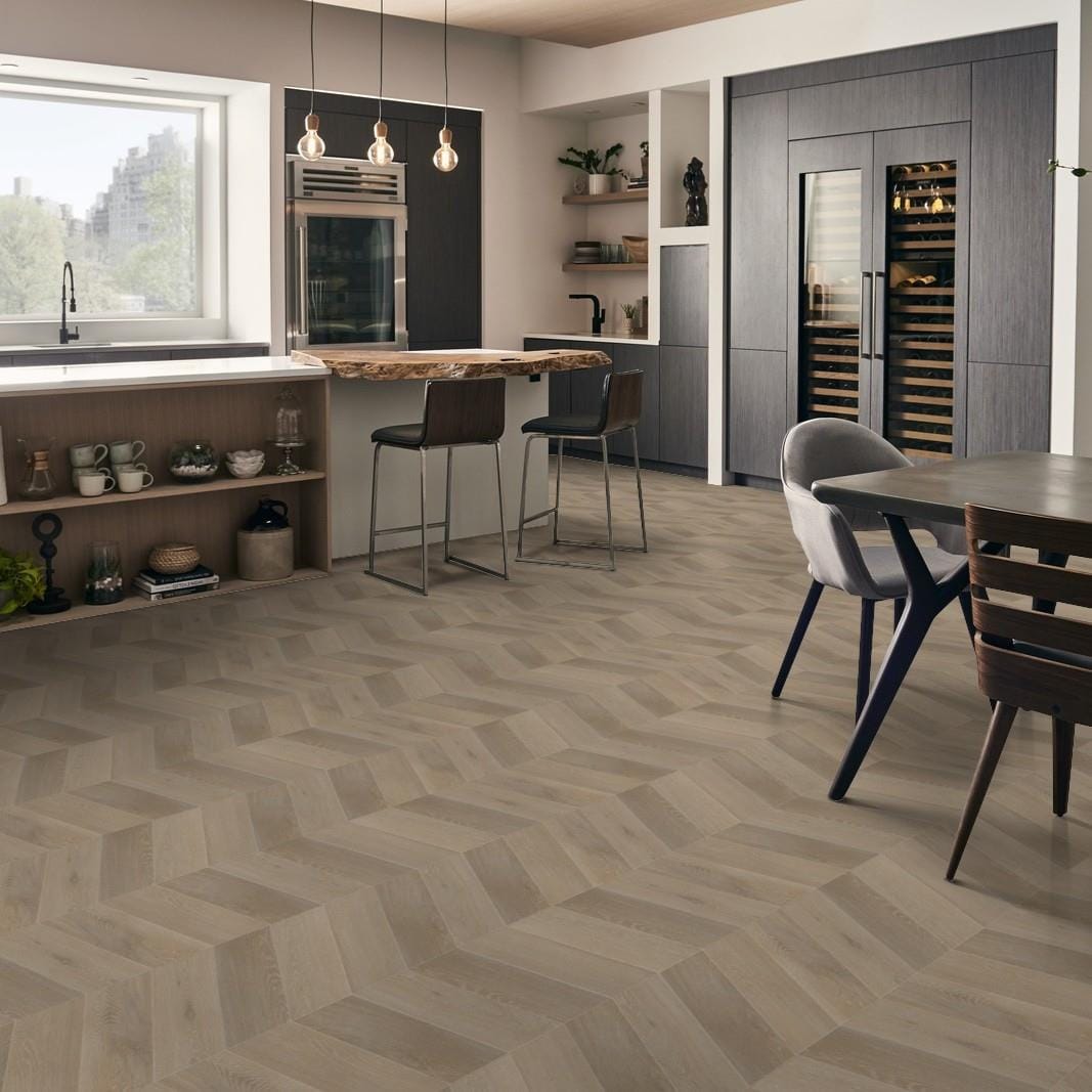 Multipanel Click Flooring Multipanel Click Drop 2.29M² Interlocking Geometric Vinyl Chevron Flooring - Como