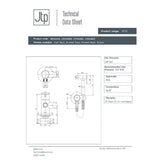 JTP Douches JTP VOS Douche Set with Handset and Holder